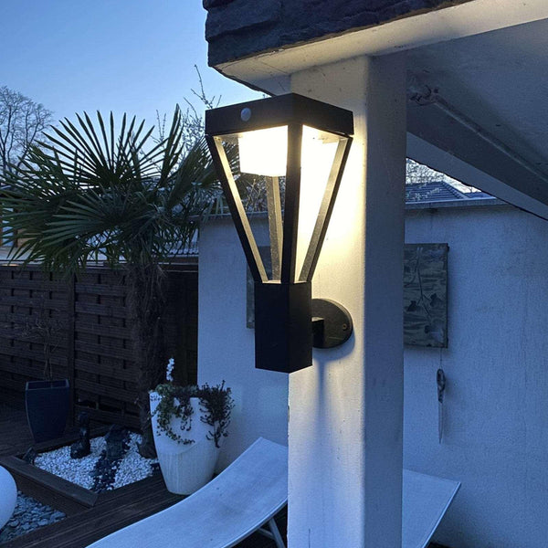 Applique Led extérieur solaire LUXOR - Détecteur de mouvements - 3 modes d'éclairages - 75 à 600 lumens - Lumihome-France.com