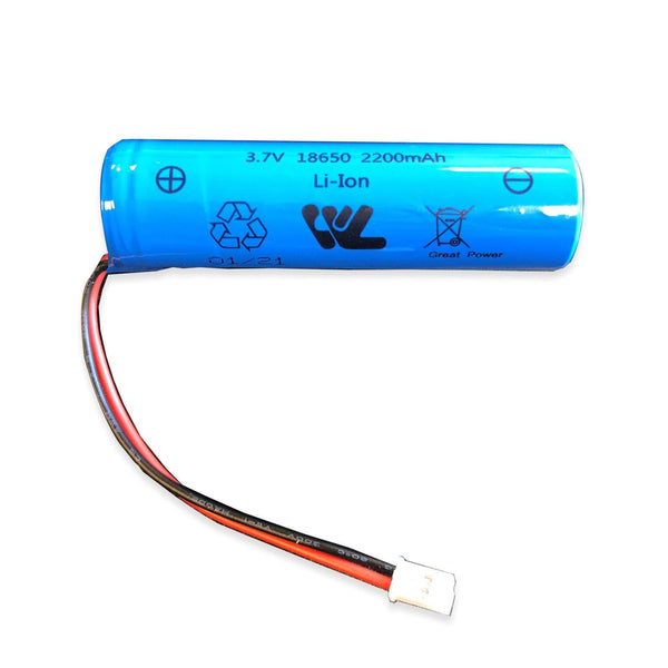 Batterie avec plug pour éclairage solaire Lithium–Ion 18650 2200 mAh 3.7V - Mobalu Boutique