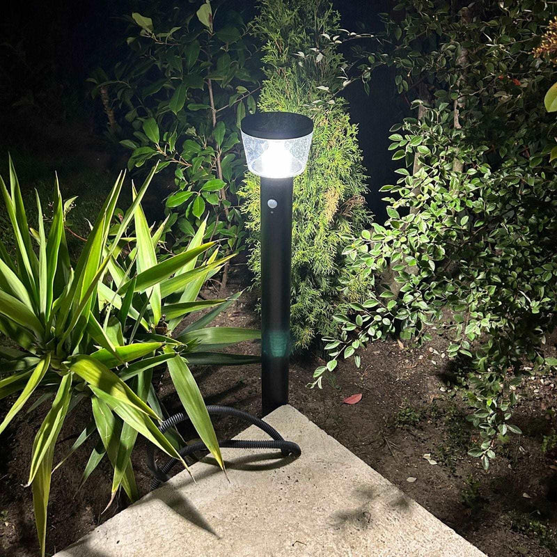 Borne Led solaire DUBLIN -  Détecteur de mouvements - 3 modes d'éclairages 75 à 600 lumens