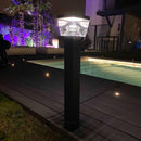 Borne Led solaire LIBERTY - Détecteur de mouvements - 3 modes d'éclairages - 75 à 600 lumens - Lumihome-France.com