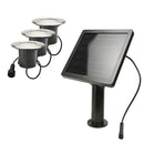 Kit de 3 spots led encastrés solaires Inox KIT3–SUN28 - 3 Câbles de 2m - 100 lumens / spot - Mobalu Boutique