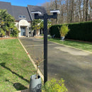 Lampadaire solaire Led SUN–2000 - Hauteur modulable 1.20m ou 2m - 200 à 2000 lumens - Télécommandable