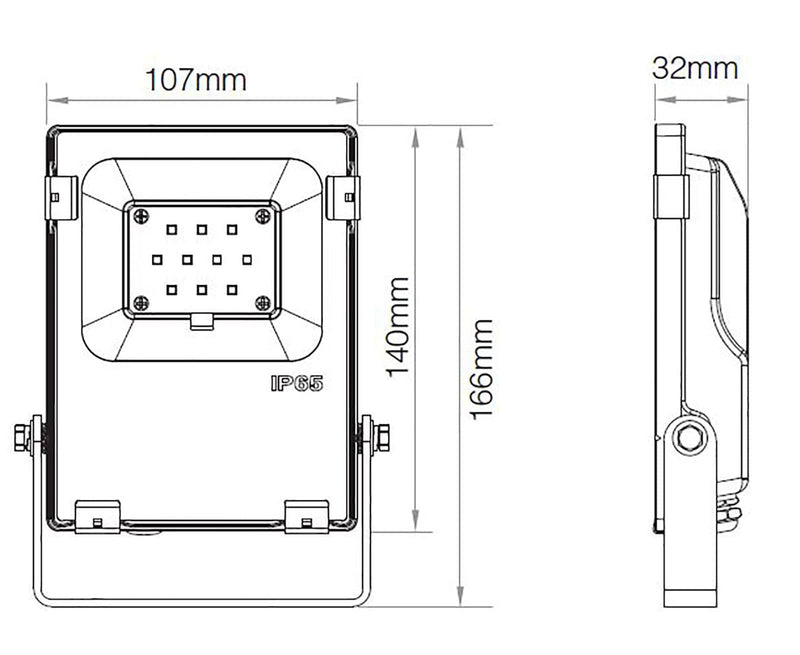 Projecteur Led extérieur RGB–CCT 10W - 230V - Télécommandable - Mobalu Boutique