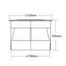 Spot led encastrable RGB+CCT - 24V DC - Ø15cm - 700 lumens - IP68 - Mobalu Boutique